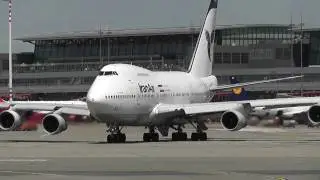 747SP at Hamburg Airport / Landing and Takeoff HD
