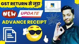 How to Record GST Advance Receipts | Adjust Advance Amount in Sales Invoice (Hindi) | Release