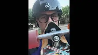 Skateboarding with Oakley Meta Glasses and my Sector 9 Long Board
