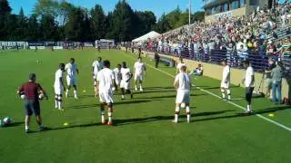 Manchester City Practicing on Merlo Field