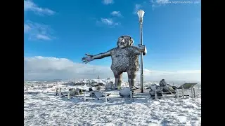 The Giant In The Snow - 7km Hike Through Gortin Glen Forest Park | Vlog & Drone Footage