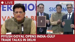 Piyush Goyal presides ToR signing of terms for India-Gulf FTA talks in Delhi