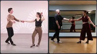 DanceLib Hustle Whip With Wrap Breakdown | Semion & Maria | Move #983