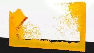 1.3 million particles realistic fluid simulation Realflow + Cinema 4D + Hybrido mesh