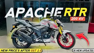 Tvs Apache RTR 200 4v 2026 New Updated Model New GST Price Features Mileage All Details 