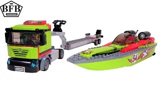 Lego City 60254 | Rennboot-Transporter LKW | Lego Speed Build Review