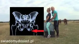 ustawienie guzów kulszowych i praca bioder