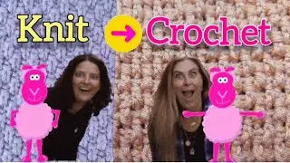 Knit Moss Stitch vs. Crochet Rice Stitch | How to make your Crochet Look Like Knit (Episode 4)