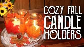 Fall Leaf Candle Holders DIY Magical Crafting