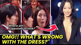 Funny reactions Cho Young Woo and Shin Ha Young when Jeon Do Yeon dress at the Blue Dragon Awards