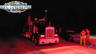 Knuckleboom Loader ( 13tn ) | Night Delivery | Ultra Settings 60 FPS | ATS 1.46 Gameplay