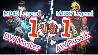 Free Fire Custom Match MP40 Player DW Master vs M1887 Player AW Rusaik