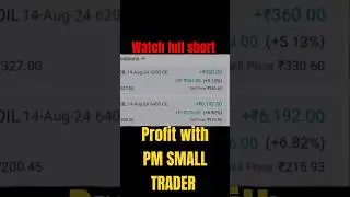 👁️profit with PM SMALL TRADER #shorts #viralshorts #stockmarket