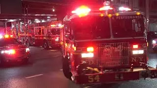 FDNY Full House Response - Engine 54 Ladder 4  Battalion 9
