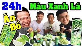 Thử Thách Ăn Toàn Đồ Ăn Màu Xanh Lá - Thạc Đức VLogs