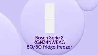 Холодильник с морозильной камерой Bosch Serie 2 KGN34NWEAG 50/50 &ndash; белый | Обзор продукта | Currys PC World
