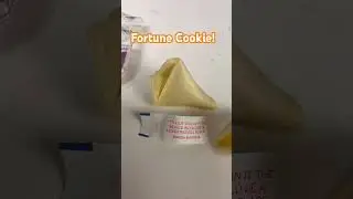 Fortune Cookie! #food #youtubeshorts #chinesecuisine #fortunecookie #funny