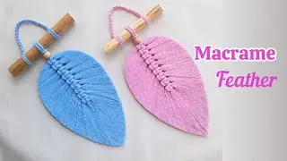 DIY Macrame Wall Hanging Feather Leaf | Macrame Tutorial