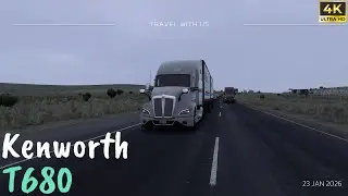 Driving Kenworth T680 Truck - America Truck Simulator (ATS) #americantrucksimulator #kenwortht680
