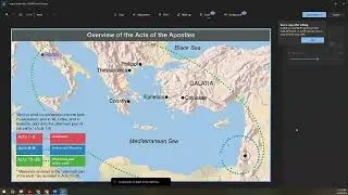 How to use map labelling to teach biblical locations