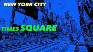 Times Square Bike Ride NYC 4K