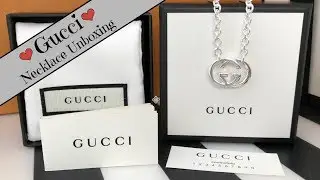 Gucci Jewellery Unboxing | Britt/Interlocking G Necklace in Sterling Silver