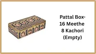 Pattal Box 16 Meethe 8 Kachori | Geometric Aztec Design | Premium MDF Sweet Box