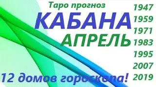 АПРЕЛЬ 2021 для рождённых в год КАБАНА👍 таро прогноз 12 домов гороскопа! 🌷