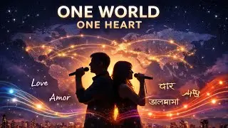 One World 🌎 One Heart ❤️ | Multilingual Love Song | English Hindi Bengali Spanish Korean Duet |G L N
