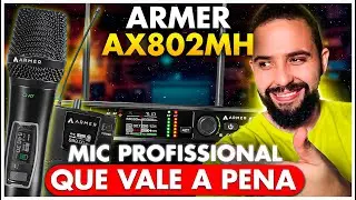 Microfone sem fio PROFISSIONAL que VALE A PENA ter no setup - Armer AX802MH