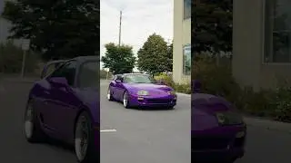 1998 Toyota Supra wrapped in 3M plum explosion 😈