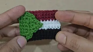 Sudan Flag Crochet | Sudanese | Flag | Crochet ideas