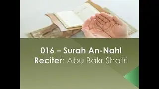 016 Surah An-Nahl Reciter: Abu Bakr Shatri English Translation (Sahih International)