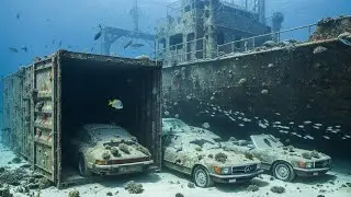 Sunken Ship Found Full of Luxury Items | Intact Containers Opened Underwater