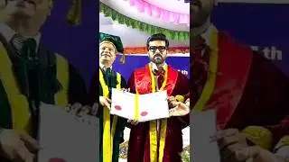#ramcharan Arrived at #VelsConvocation Excitement is in the air at #VelsUniversity