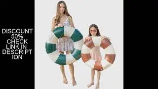 Classic Striped Swimming Ring Inflatable Pool Float Swimming Circle Beach Swimming Party  for Kids Y