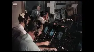 Studio Technicians at TV Studio, 1950s - Film 1091689
