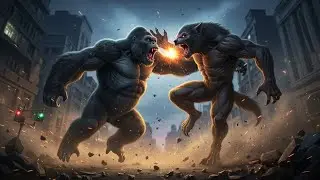 king kong vs monster Giant warewolf Epic fight for survival | 4k