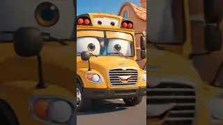 Wheels on the Bus 🚌 | Fun School Bus Song for Kids | #Shorts