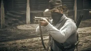 RDR 2 Arthur Morgan's Valentine Town Lawmen Massacre + Wanted Level Escape