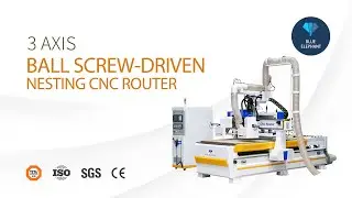 Best 3 Axis Ball Screw-driven CNC Router Nesting CNC Machine for Furniture and Doors Making