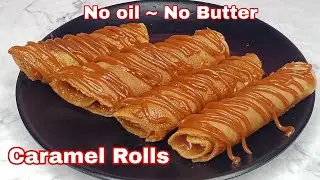 Only 5 Mins Caramel Rolls Recipe |||  Eggless Caramel Rolls ..