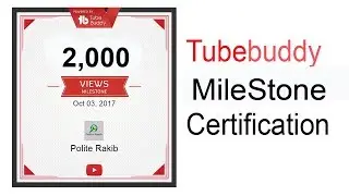 Make Youtube Channel Milestone Certificate | Achievement Certificate