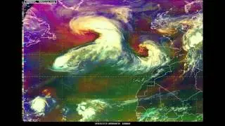 10/13/14 - Development of Atlantic Hurricane Force low, Hurricane Fay, & Hurricane Gonzalo