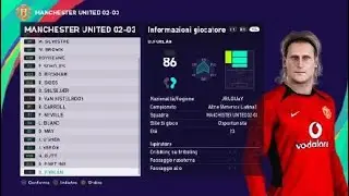 eFootball PES 2021: Manchester United 2002-2003 classic team (PS4)