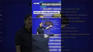 All About Phylum Coelenterata | Animal Kingdom | NEET 2024 Biology | @ALLENNEET #shorts