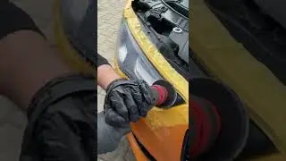Schleifpolitur sorgt f&uuml;r glasklare Scheinwerfer wie vom Werk 🤩🔥✨#detailing #polish #car #headlight
