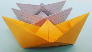 How to make a paper Boat | easy and simple paper craft | paper boat craft | DIY origami craft ideas