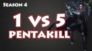 [LOL]Vayne Pentakillerino 1vs5 Montage