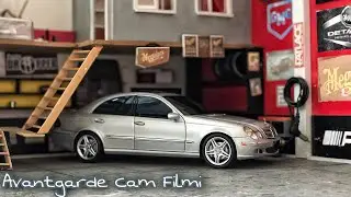 Mercedes-Benz W211 E320 V6 AMG JANT Ve ALCANTARA KAPLAMA | Ful Detay | 1:18 KYOSHO DİECAST MODEL
